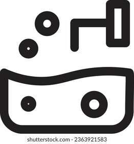 Water Filter Pipe Outline Icon