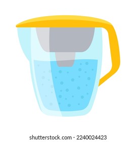 Filtro de agua y lanzador de filtros. Ilustración del vector