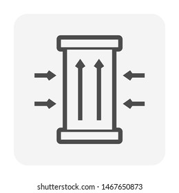 Water filter and purification vector icon set design
