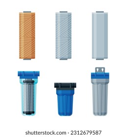 Sistema de filtro de agua con cartucho para el conjunto de vectores de agua potable