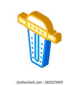 water filter tool isometric icon vector. water filter tool sign. isolated symbol illustration