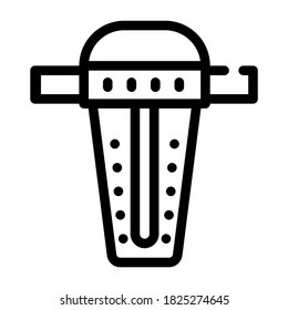 water filter tool line icon vector. water filter tool sign. isolated contour symbol black illustration