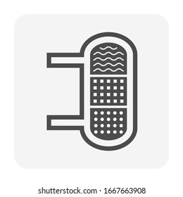 Water filter and water treatment equipment vector icon set design for water treatmenr industrial design.
