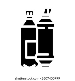 water filter ultralight trekking glyph icon vector. water filter ultralight trekking sign. isolated symbol illustration