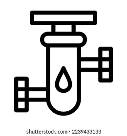 Diseño de icono de línea de filtro de agua