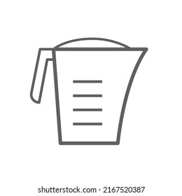 Water filter vector linear icon