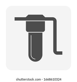 Water filtration system and accessory icon design for water purify work design.