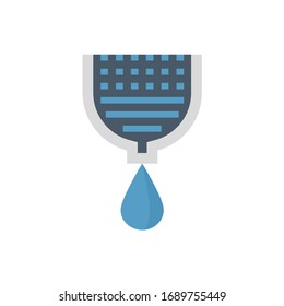 Water filtration system and accessory icon design for water purify work design.