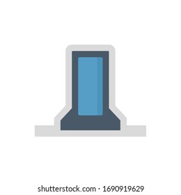 Water filtration system and accessory icon design for water purify work design.