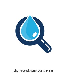 Water Find Logo Icon Design