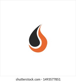 Water Fire Logo Design Concept Stock Vector (Royalty Free) 1493577851 ...