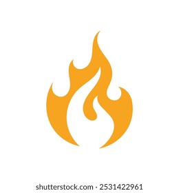 Water and fire logo symbol