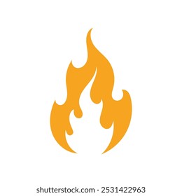 Water and fire logo symbol