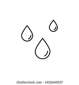 Water, firefighter icon. Element of firefighter icon. Thin line icon for website design and development, app development