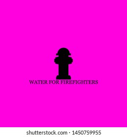 water for firefighters icon sign signifier vector