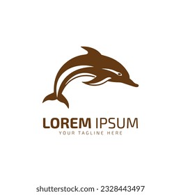 water Fish Logo design vector template. Seafood restaurant shop store Logotype concept icon.