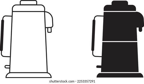 water flask Icon Vector illustration on white background. water flask Icon Flat design style, Flat symbol Vector illustration. vector icon for apps, websites, and logos, templates.

