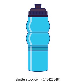 water flask on white background and isolated symbols vector illustration graphic design