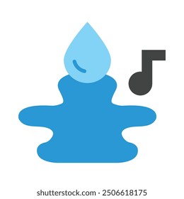 Water Flat Icon Design For Personal nad Commercial Use