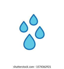 water flat icon, vector illustration