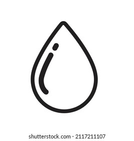 icono de agua plana. ilustración vectorial 