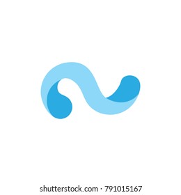 water flow 3d design logo vector