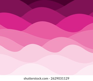 fluxo de água vetor abstrato fundo sem emenda. Fundo sem emenda do vetor de padrão de ondas rosa.