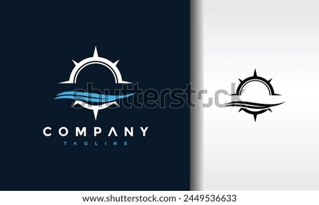 the water flow compass logo