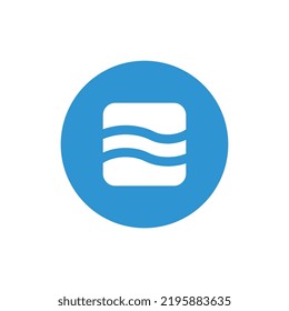 Water flow logo icon design template elements - Vector
