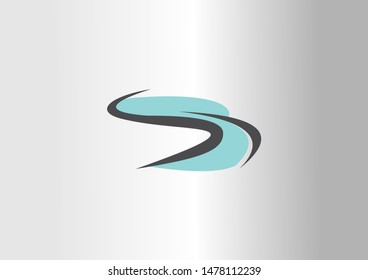 water flow vector logo illustration