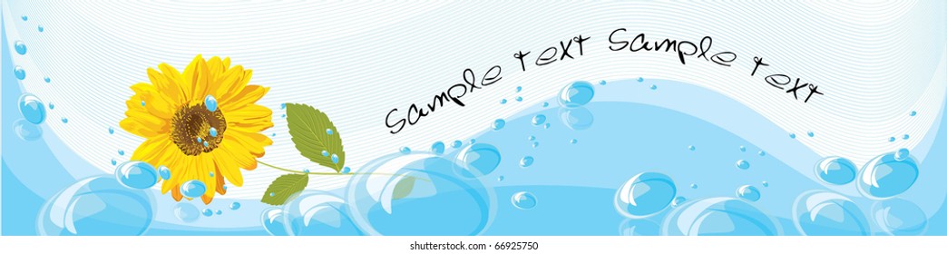 water and flower