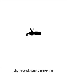 Water flowing from the tap icon - vector