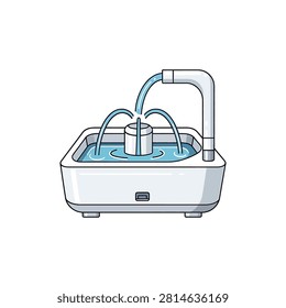Water flowing through filtration system