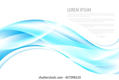 water fluid wave blue smooth light background innovation concept