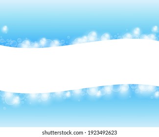 Water foam with copy space.