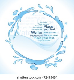 Water Frame. (vector Illustration)