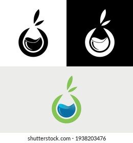 Water Fruit Fresh Abstract Logo