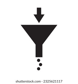 water funnel icon logo vector design template