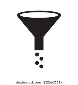 water funnel icon logo vector design template
