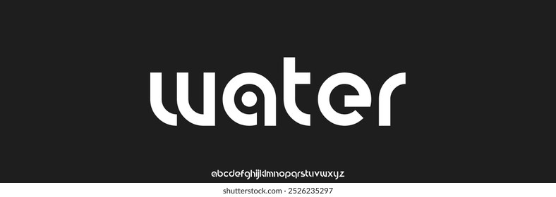 Wasser Zukunft Schriftart kreative moderne Alphabet Schriftarten. Typografie bunt fett mit Farbe Punkt regelmäßig. Vektorgrafik