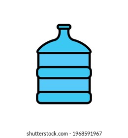 Water Gallon Conceptual Icon Vector Design eps10