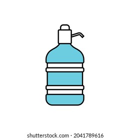 Water Gallon Icon Design Template Illustration