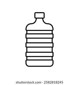 Water gallon icon Flat isolated outline sign