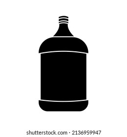 Water Gallon Icon Of Glyph Style Vector Color Editable