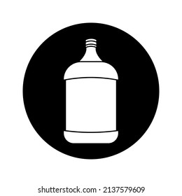 Water Gallon Icon Of Glyph Style Vector Color Editable