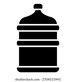 Plantilla de iconos de galón de agua: diseño limpio de Vector mínimo