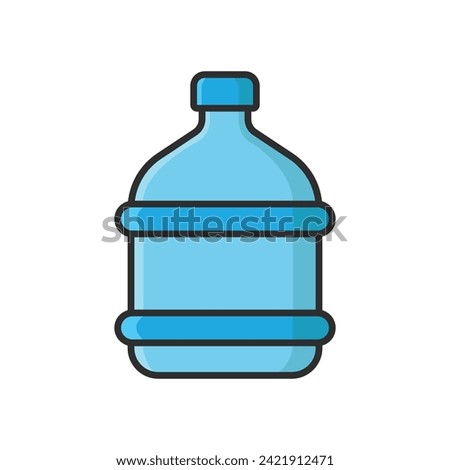 water gallon icon vector design template simple and clean