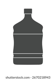 Wassergallon, Symbol, Vektor auf weißem Hintergrund