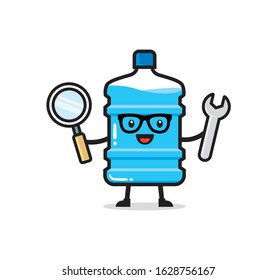 Water gallon mascot character design
