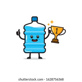 Water gallon mascot character design